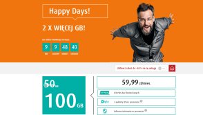 HAPPY DAYS w e-sklepie Plusa - w JA+ Internet LTE 100 GB transferu danych za 59,99 zł