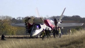 Nieudane pionowe lądowanie F-35B zakończyło się „na nos”