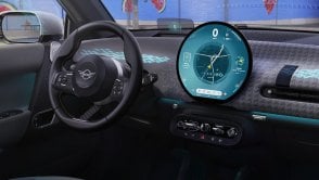 Nowy MINI Cooper – wnętrze z okrągłym ekranem OLED w stylu minimalistycznym