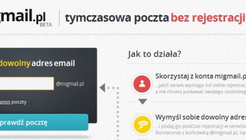 Świetna polska propozycja na tymczasowe e-maile