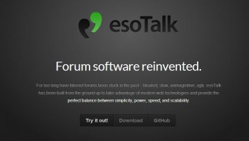 eso Talk - zbudowane od podstaw oprogramowanie do forum Open Source