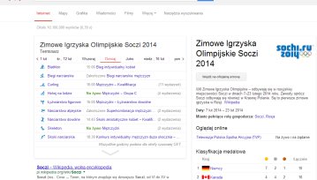 Igrzyska Olimpijskie z Google – oto najwygodniejszy sposób na śledzenie wyników z Soczi
