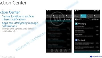 Tak będzie wyglądać centrum powiadomień w Windows Phone 8.1