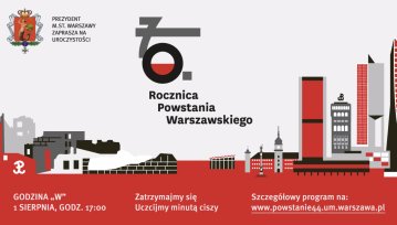 Godzina "W" - Zatrzymajmy się i uczcijmy minutą ciszy. 70 Rocznica Powstania Warszawskiego