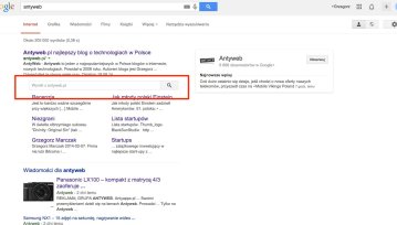 Teraz będziesz mógł łatwiej przeszukać Antyweba w Google