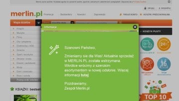 Merlin.pl złożył wniosek o upadłość. Ale sklep nie zamierza znikać z rynku