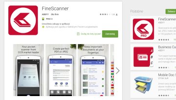 ABBY FineScanner - fantastyczny skaner dokumentów na smartfony. Cena wersji pro przeraża...