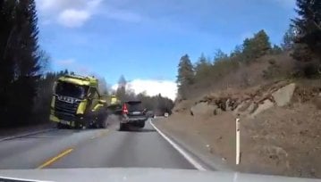 Volvo ratuje życie: kierowca bez obrażeń po uderzeniu w rozpędzoną ciężarówkę