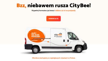 CityBee - Auta dostawcze na minuty dostępne już w Warszawie