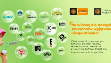 18 kanałów w otwartym oknie Cyfrowego Polsatu aż do 5 maja
