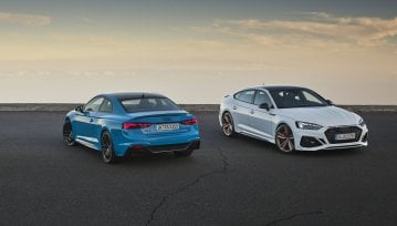 Audi odświeża RS5 Sportback i Coupe, czarne reflektory nadają charakteru