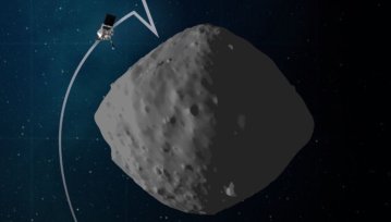 W czasie pobierania próbki asteroidy, ta chciała „połknąć” statek kosmiczny