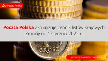 Poczta Polska od nowego roku wprowadza nowy cennik usług. Podwyżki nawet do 11%