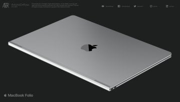 MacBook Folio - tak wyobraża sobie składanego 20" MacBooka fan marki