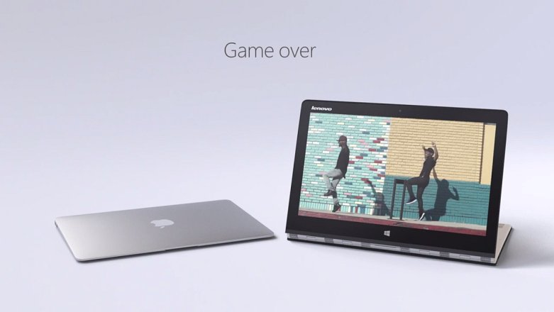 Lenovo Yoga 3 Pro "zatańczył" z MacBookiem Air w reklamie Microsoftu