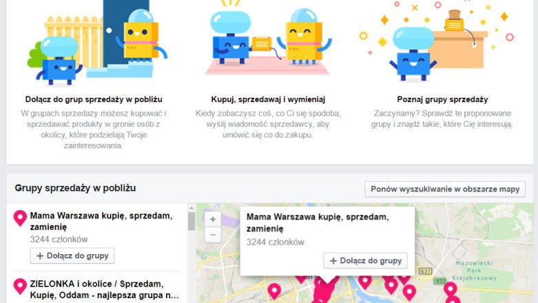 Facebook uruchamia grupy sprzedaży. Nie sądziłem, że tyle osób tutaj handluje [prasówka]