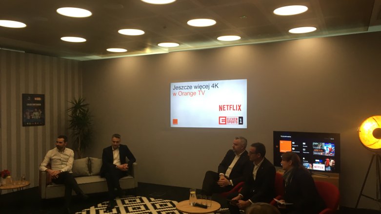 Netflix i Eleven Sports w  4K w ofercie Orange TV